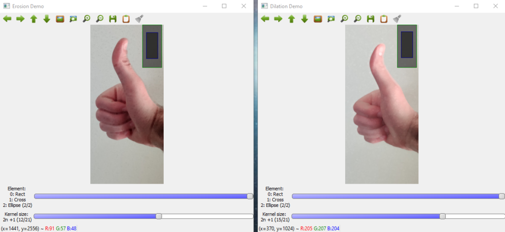 Erode Dilation demo